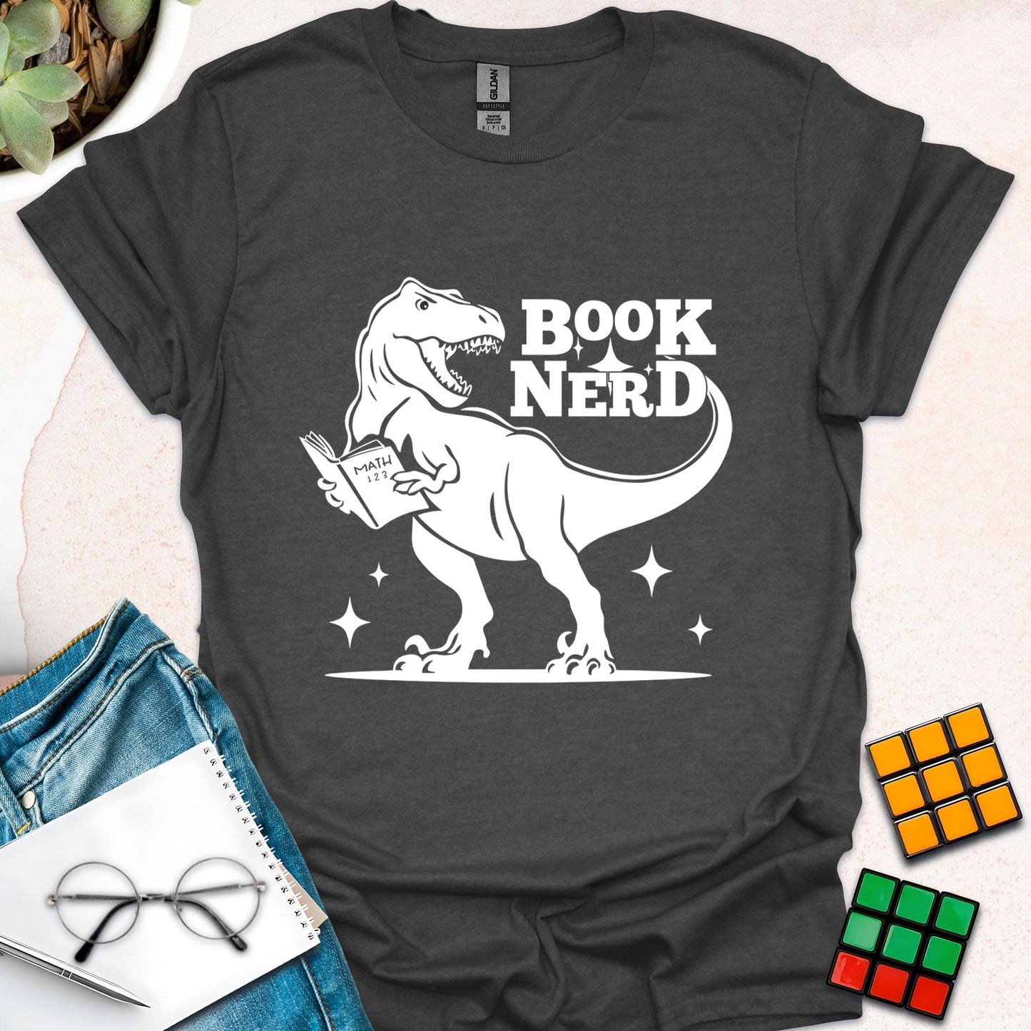 Dino Math Nerd T-Shirt