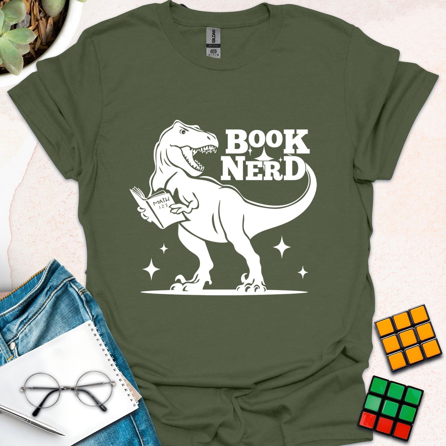 Dino Math Nerd T-Shirt