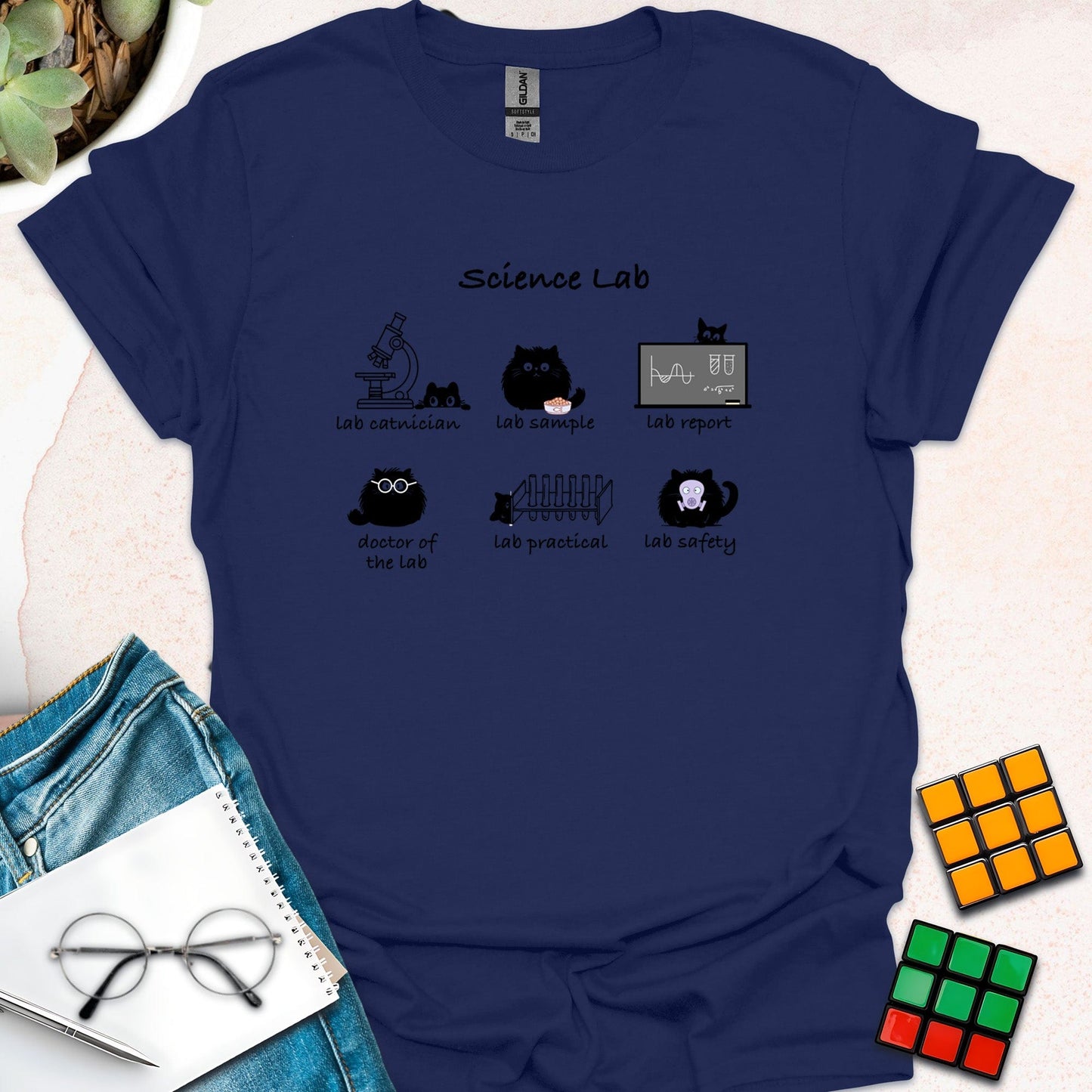 Purr-fect Science Lab Team T-Shirt