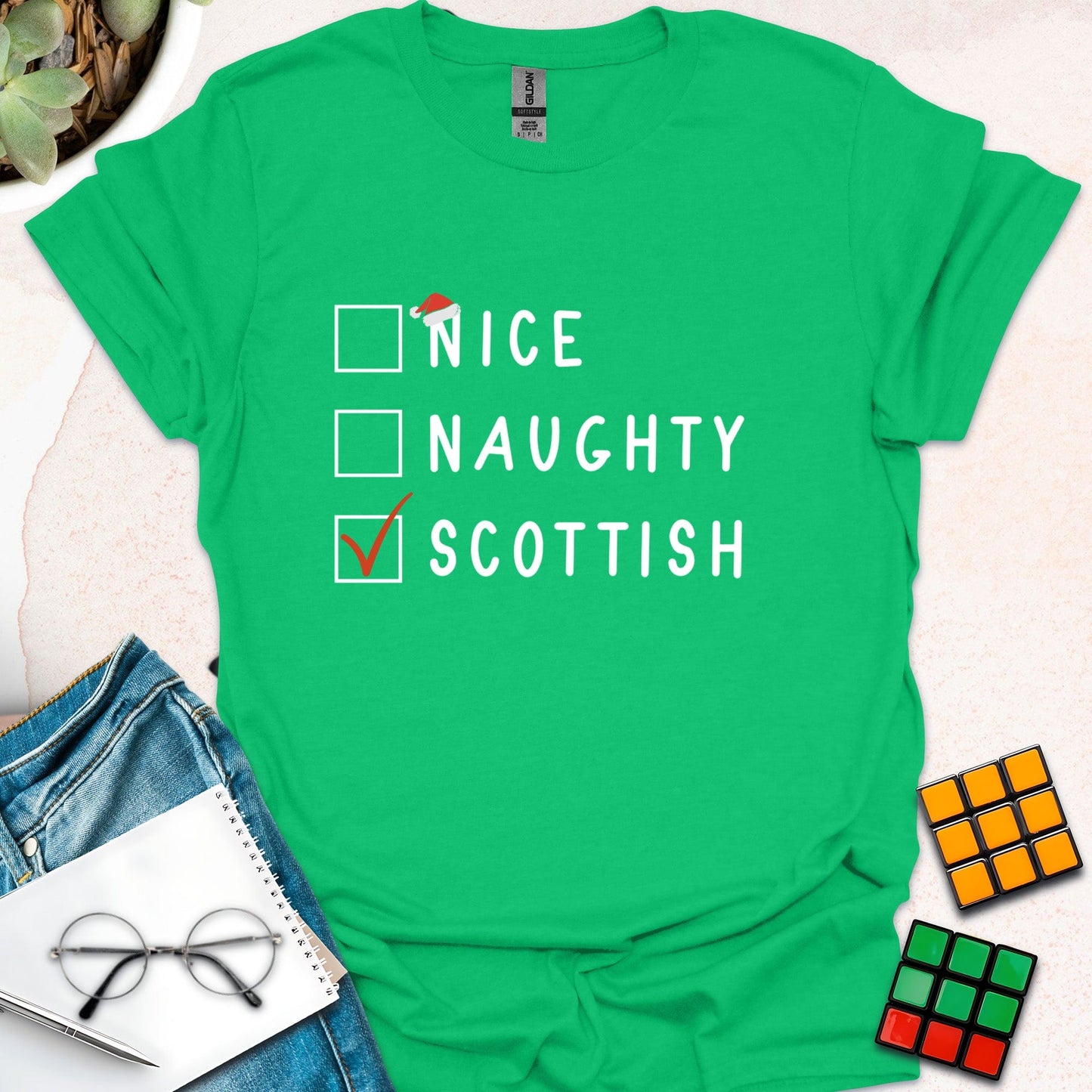 Nice, Naughty, Scottish T-Shirt