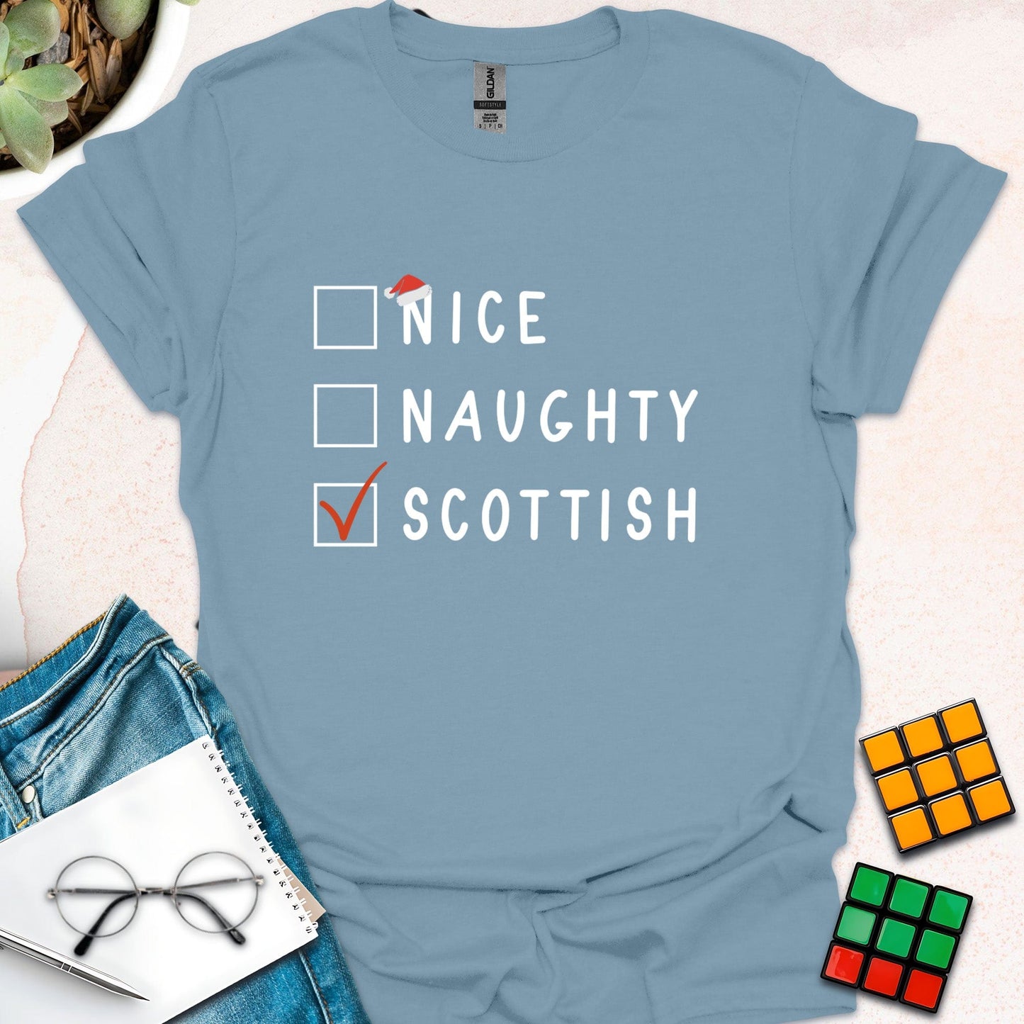 Nice, Naughty, Scottish T-Shirt