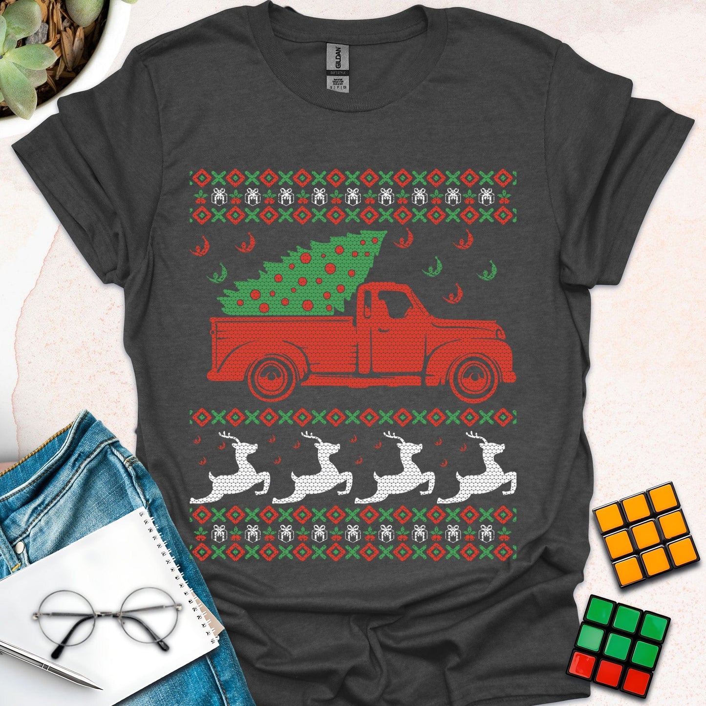 Retro Christmas Truck T-Shirt