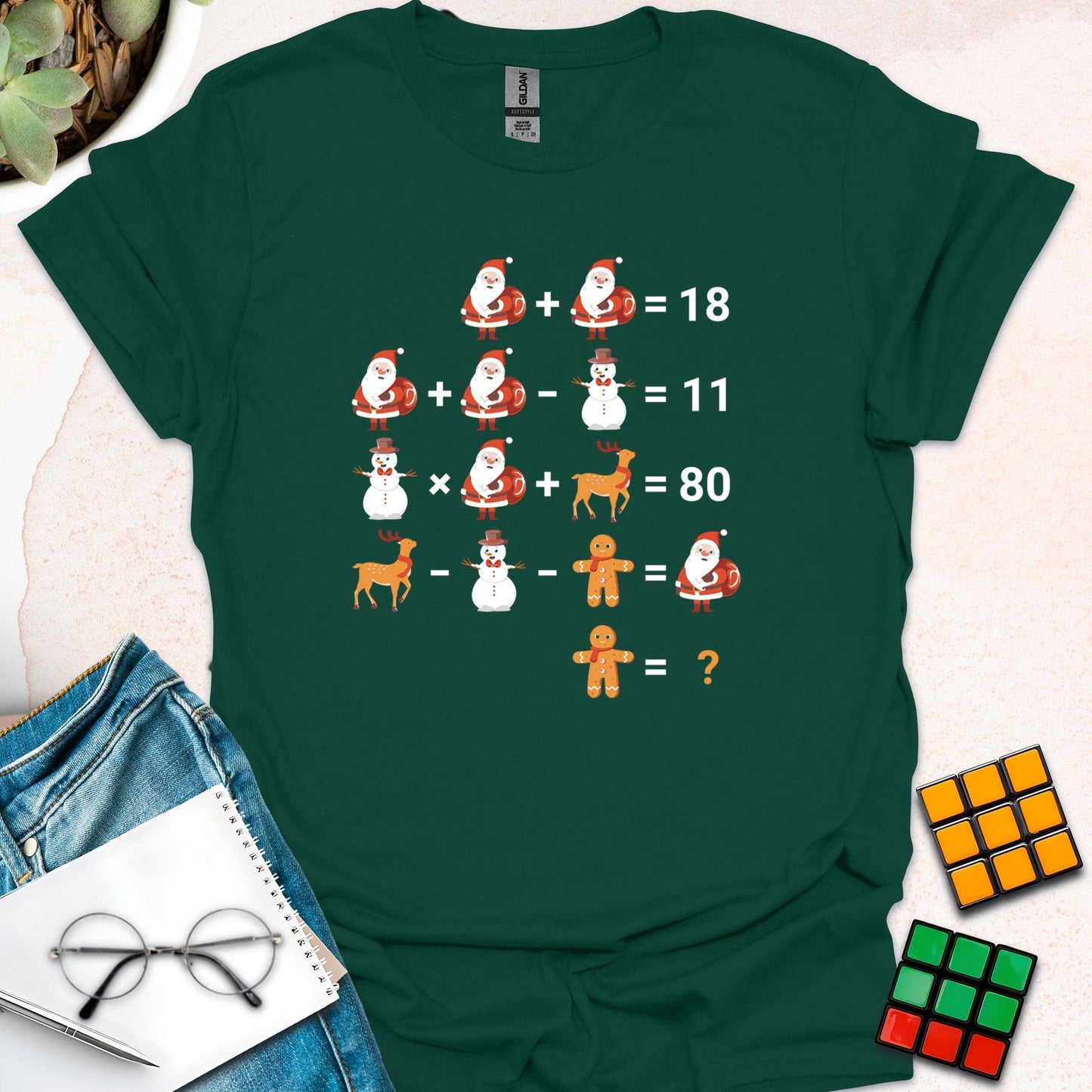 Festive Math Puzzle T-Shirt