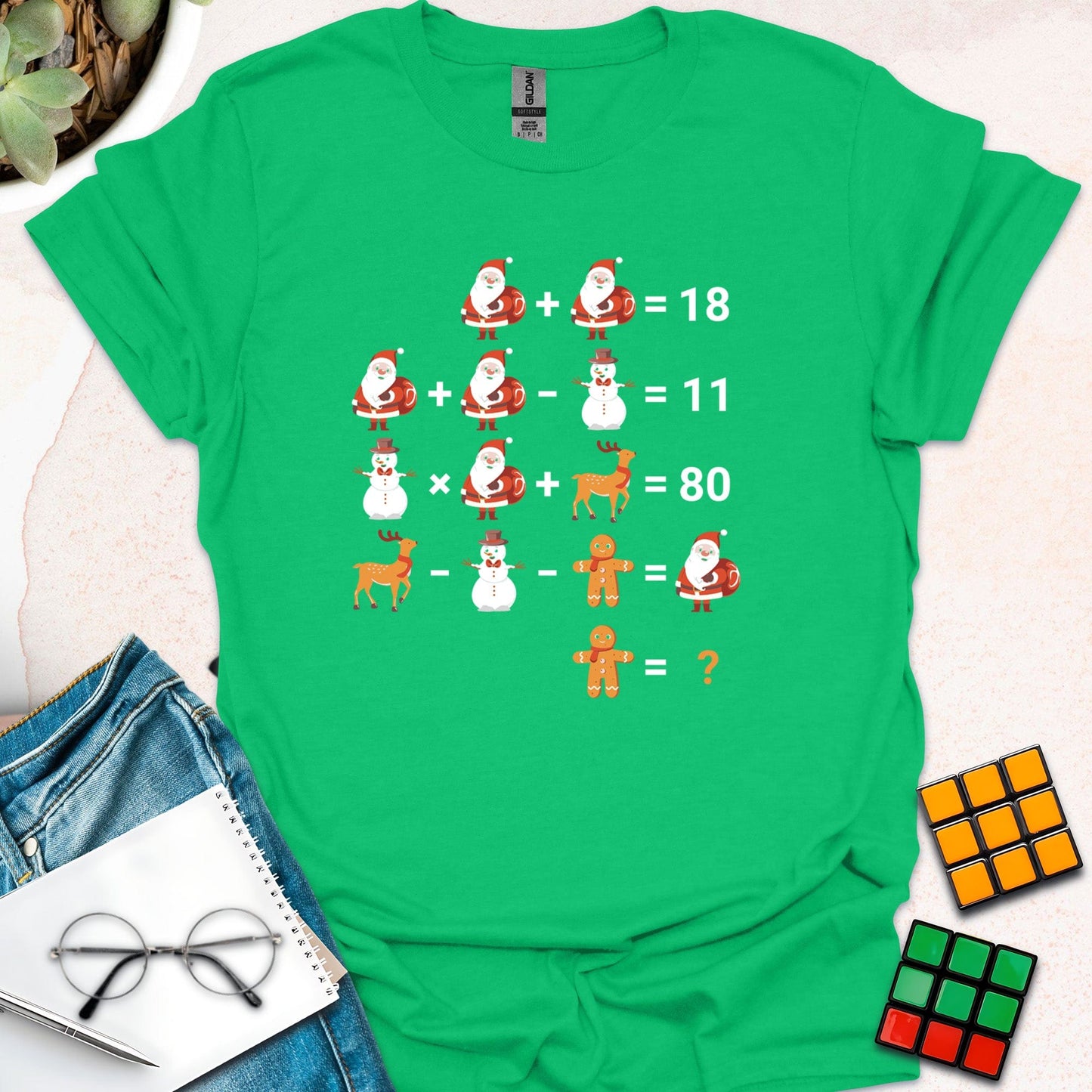 Festive Math Puzzle T-Shirt