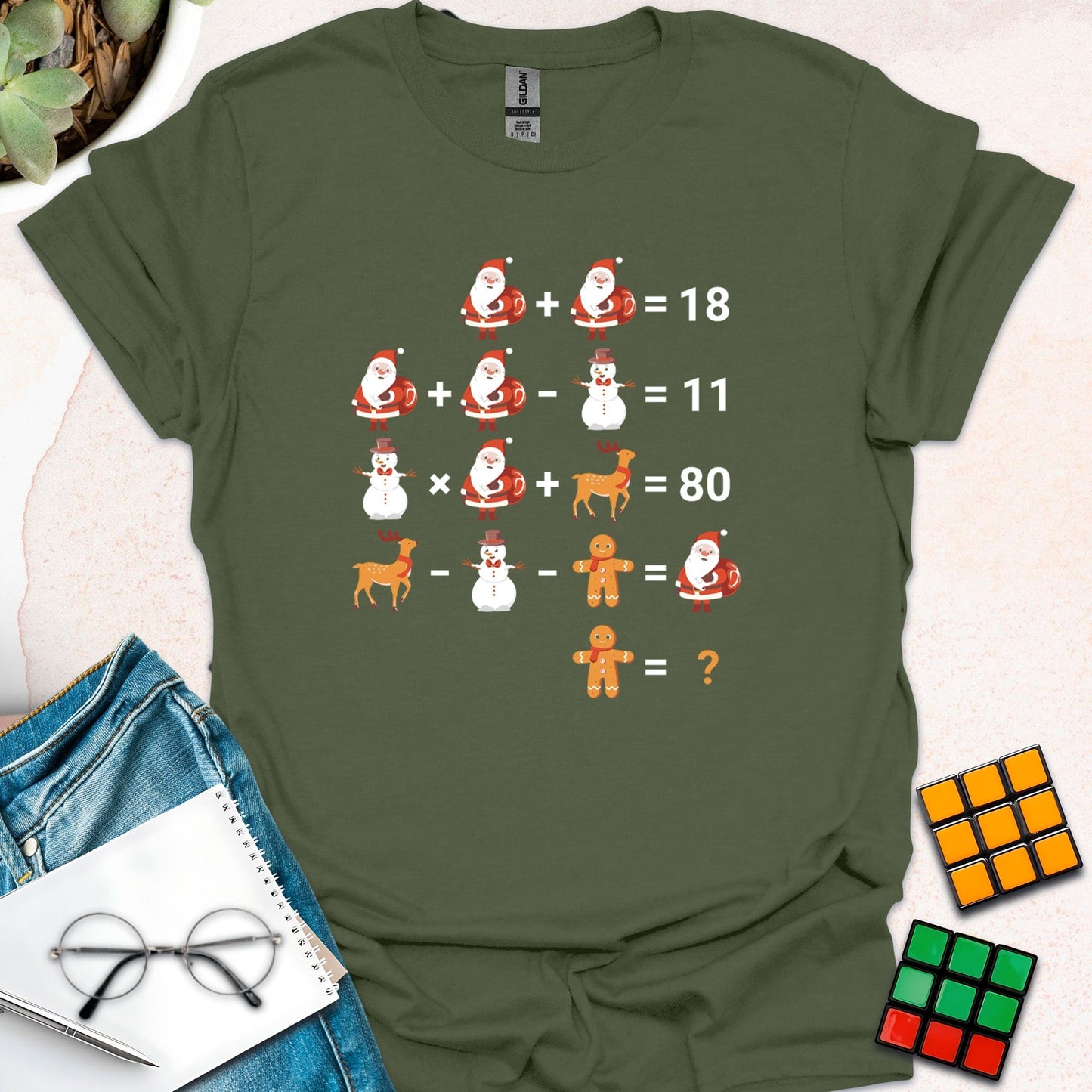 Festive Math Puzzle T-Shirt