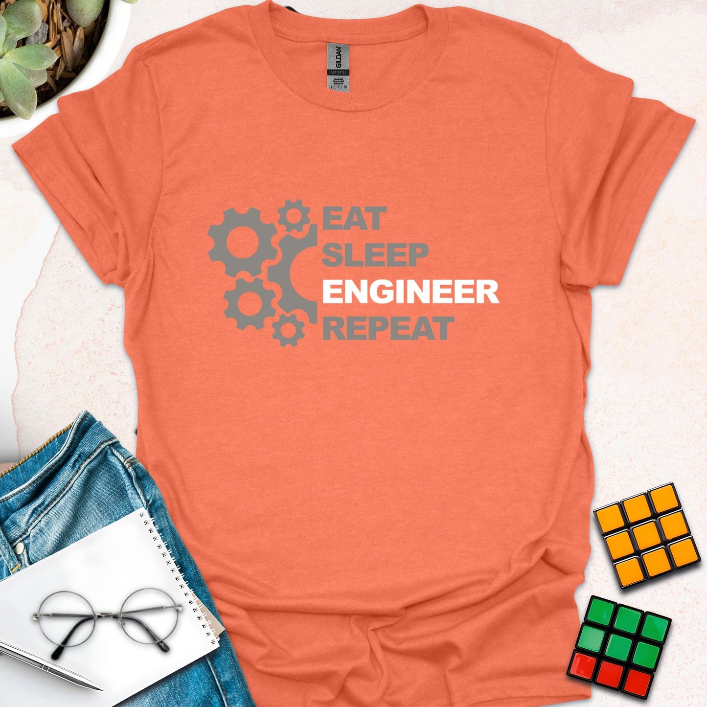 Eat Sleep Engineer Repeat T-Shirt