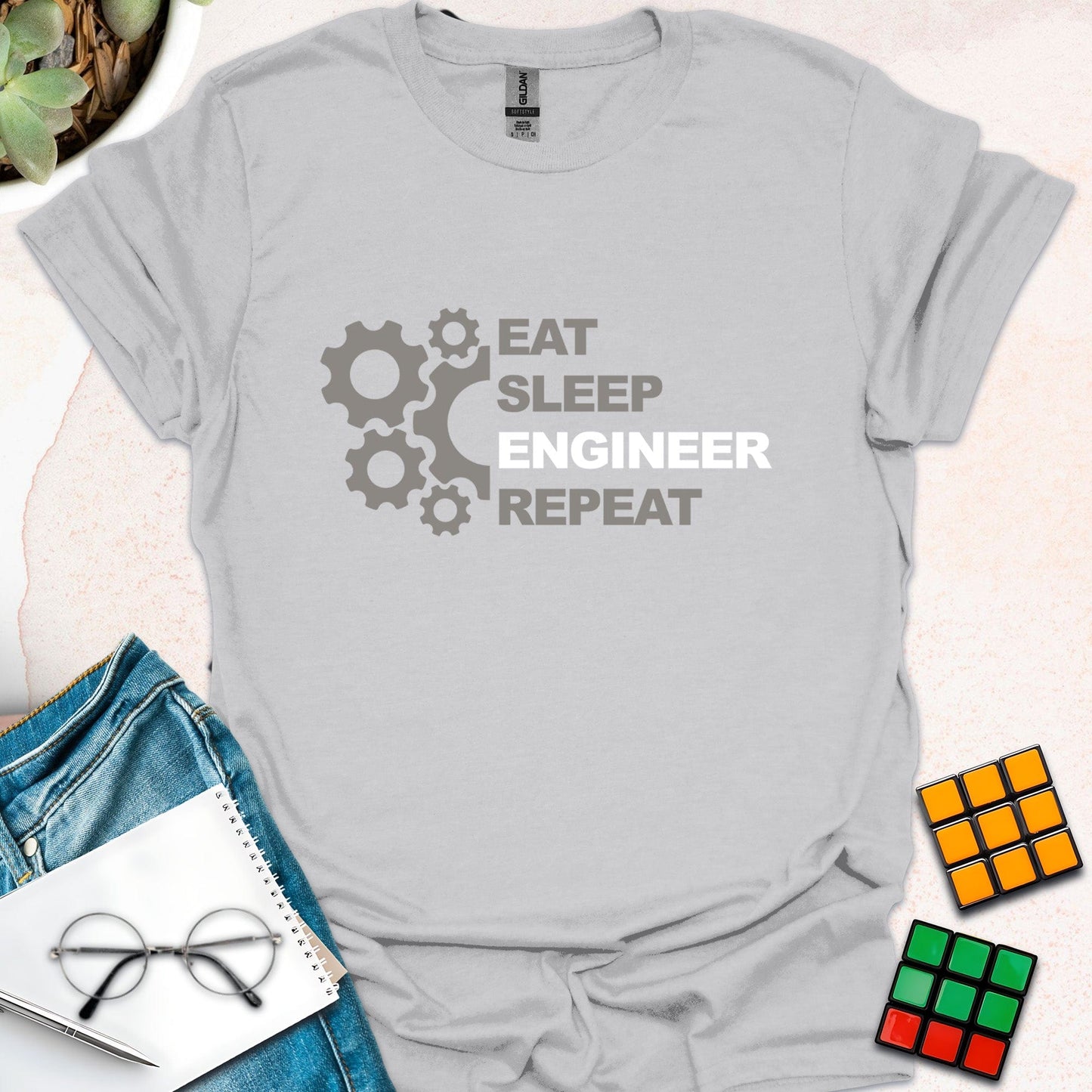 Eat Sleep Engineer Repeat T-Shirt