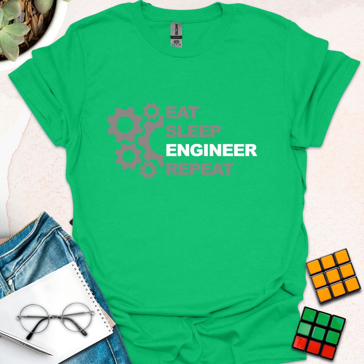 Eat Sleep Engineer Repeat T-Shirt