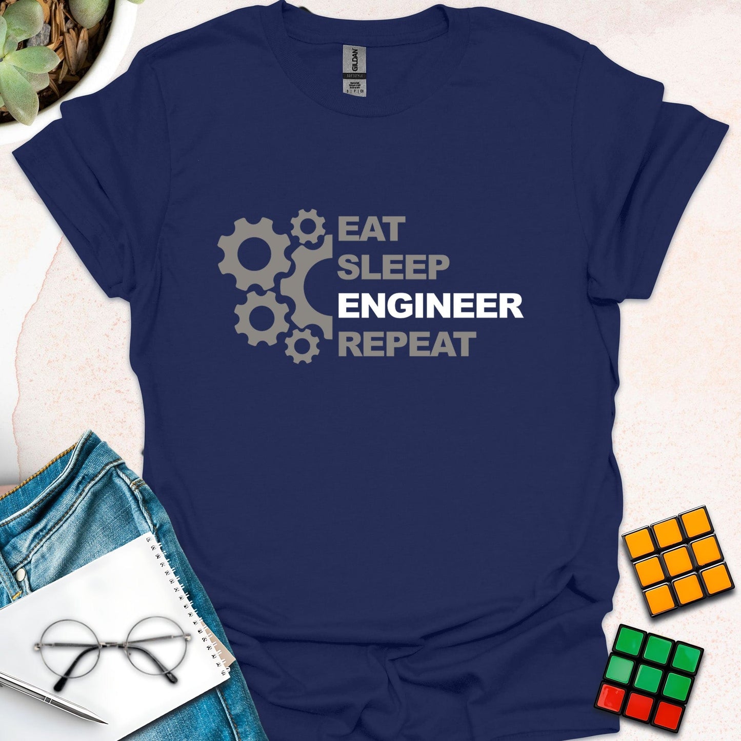 Eat Sleep Engineer Repeat T-Shirt