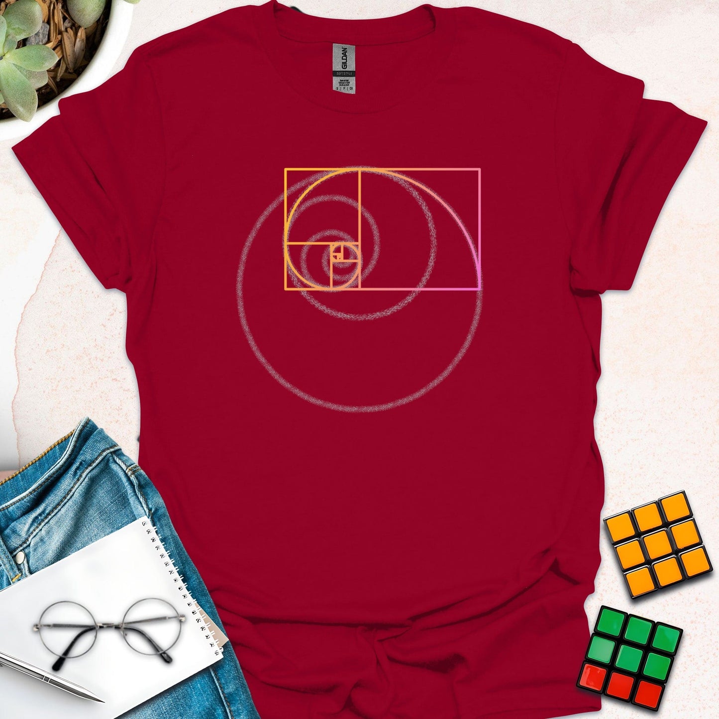 Fibonacci's Spiral: The Beauty of Math T-Shirt