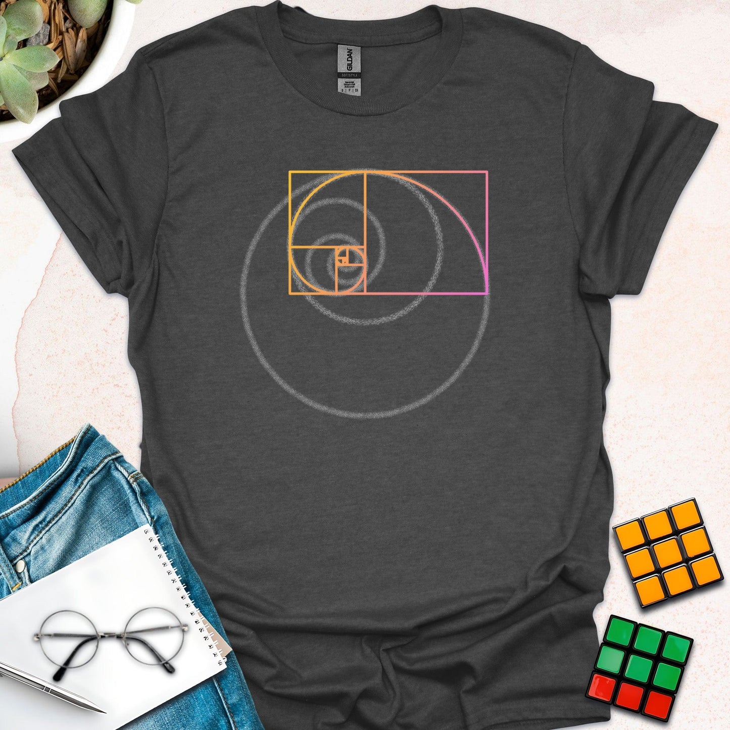 Fibonacci's Spiral: The Beauty of Math T-Shirt