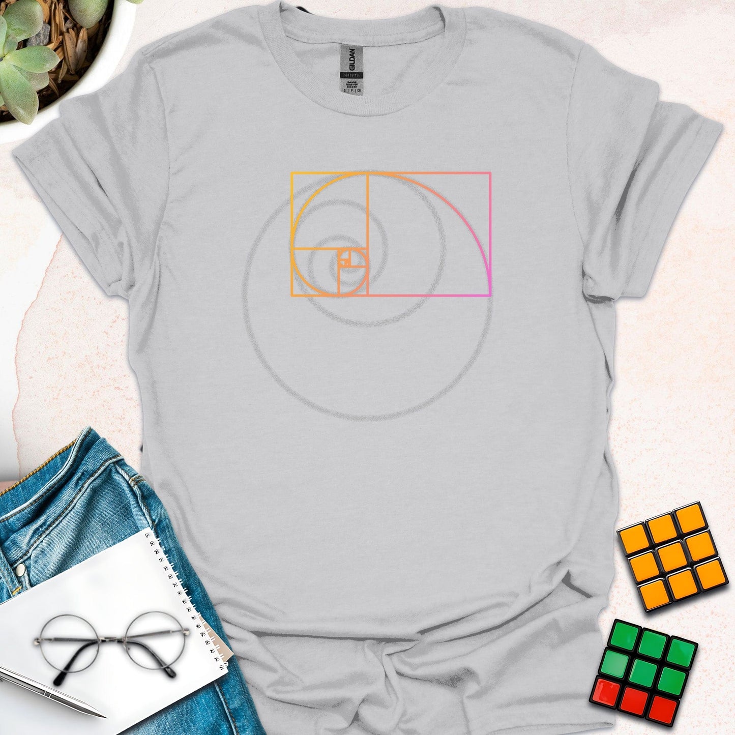 Fibonacci's Spiral: The Beauty of Math T-Shirt