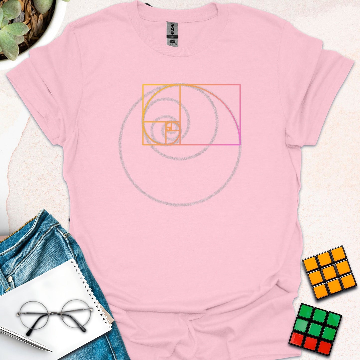 Fibonacci's Spiral: The Beauty of Math T-Shirt