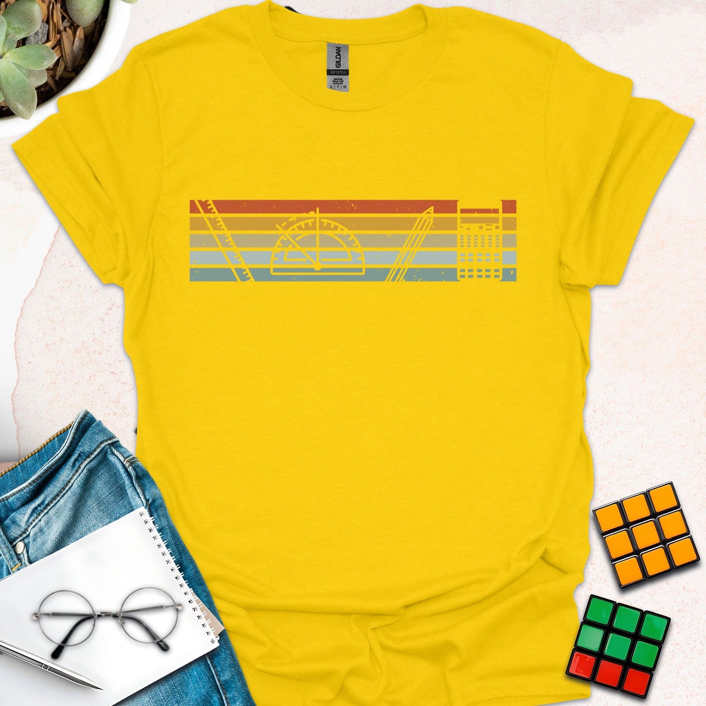 Retro Math Tools Vibes T-Shirt