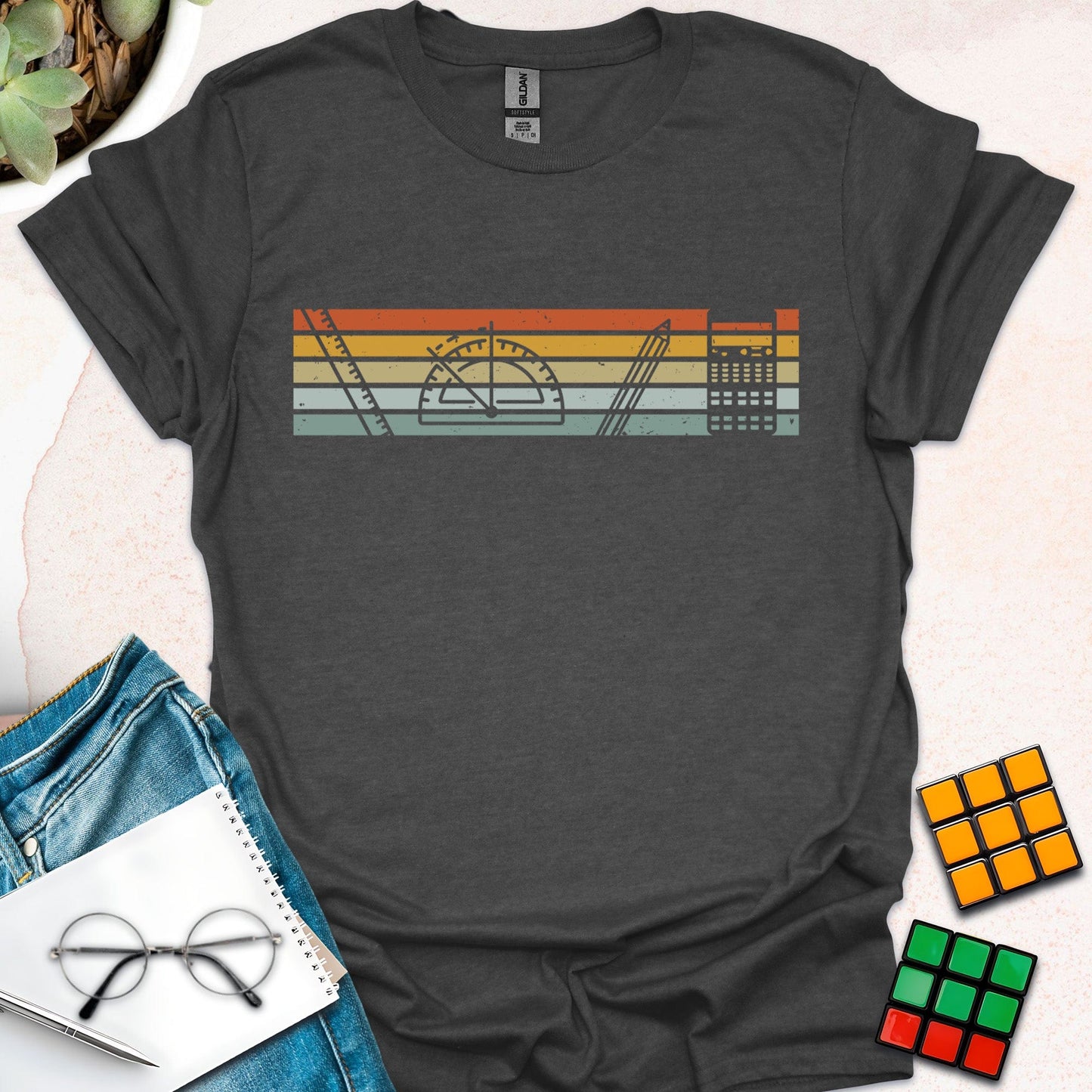 Retro Math Tools Vibes T-Shirt