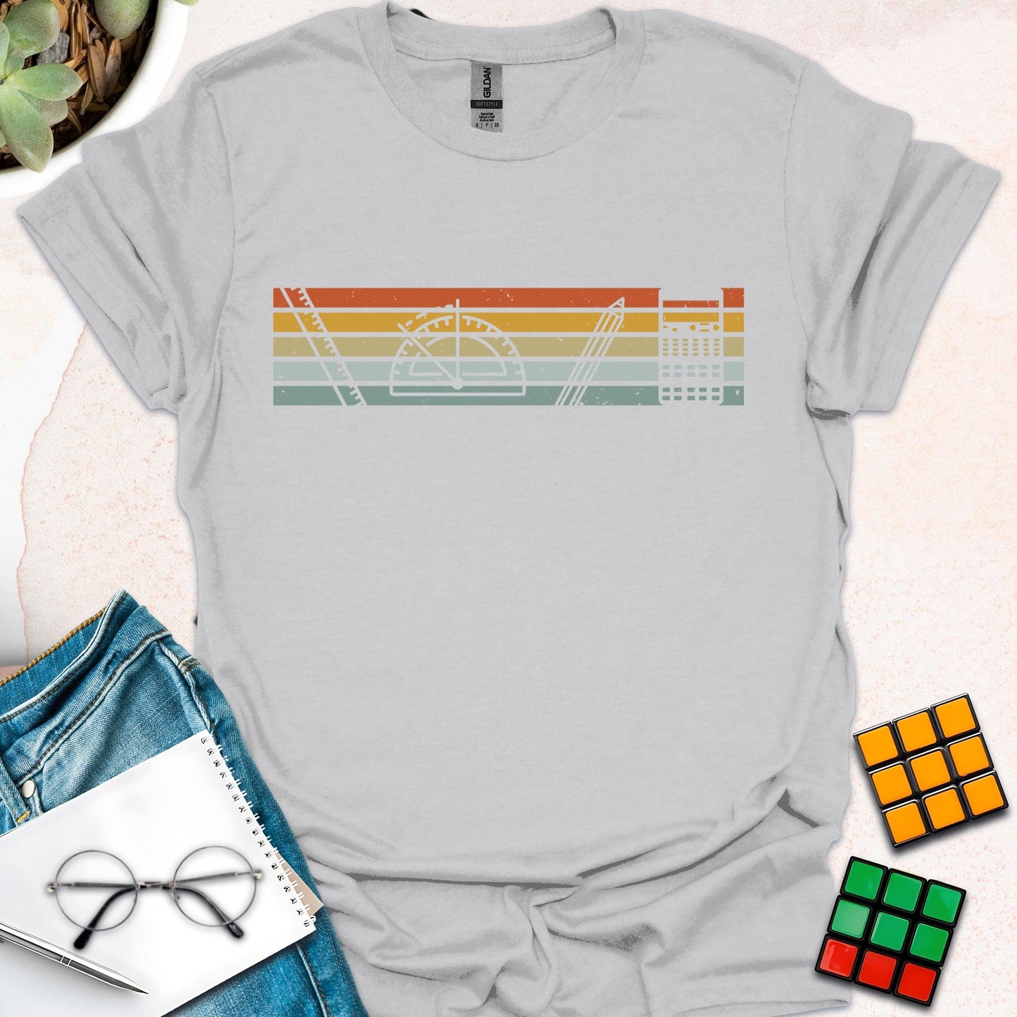 Retro Math Tools Vibes T-Shirt