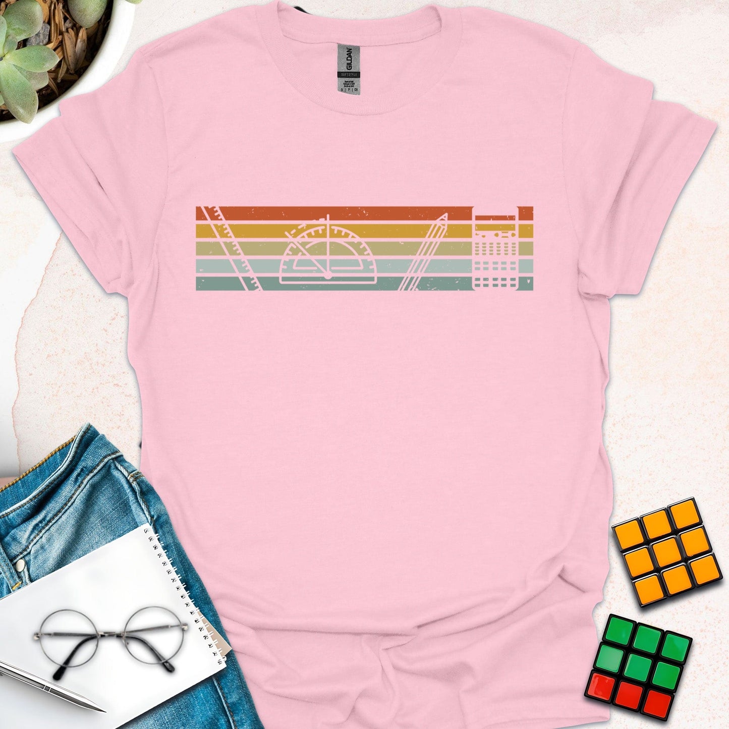 Retro Math Tools Vibes T-Shirt