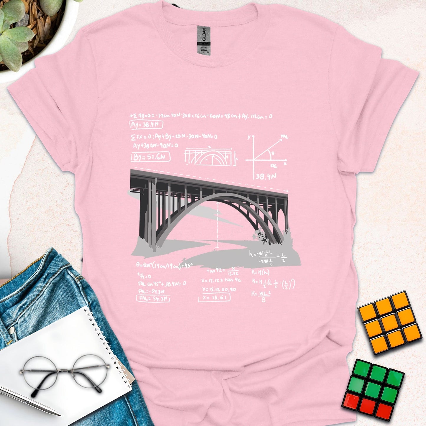 Engineering Bridge Calculations T-Shirt