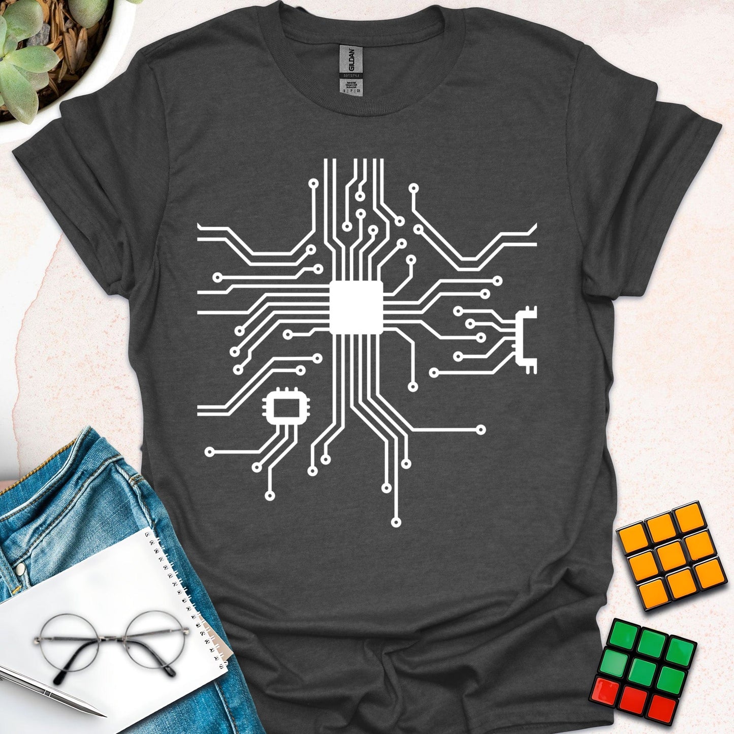 Wired for Innovation: Circuitry of Tech T-Shirt