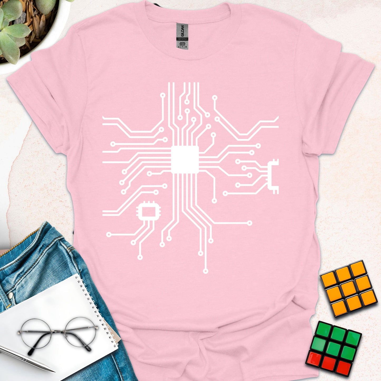 Wired for Innovation: Circuitry of Tech T-Shirt