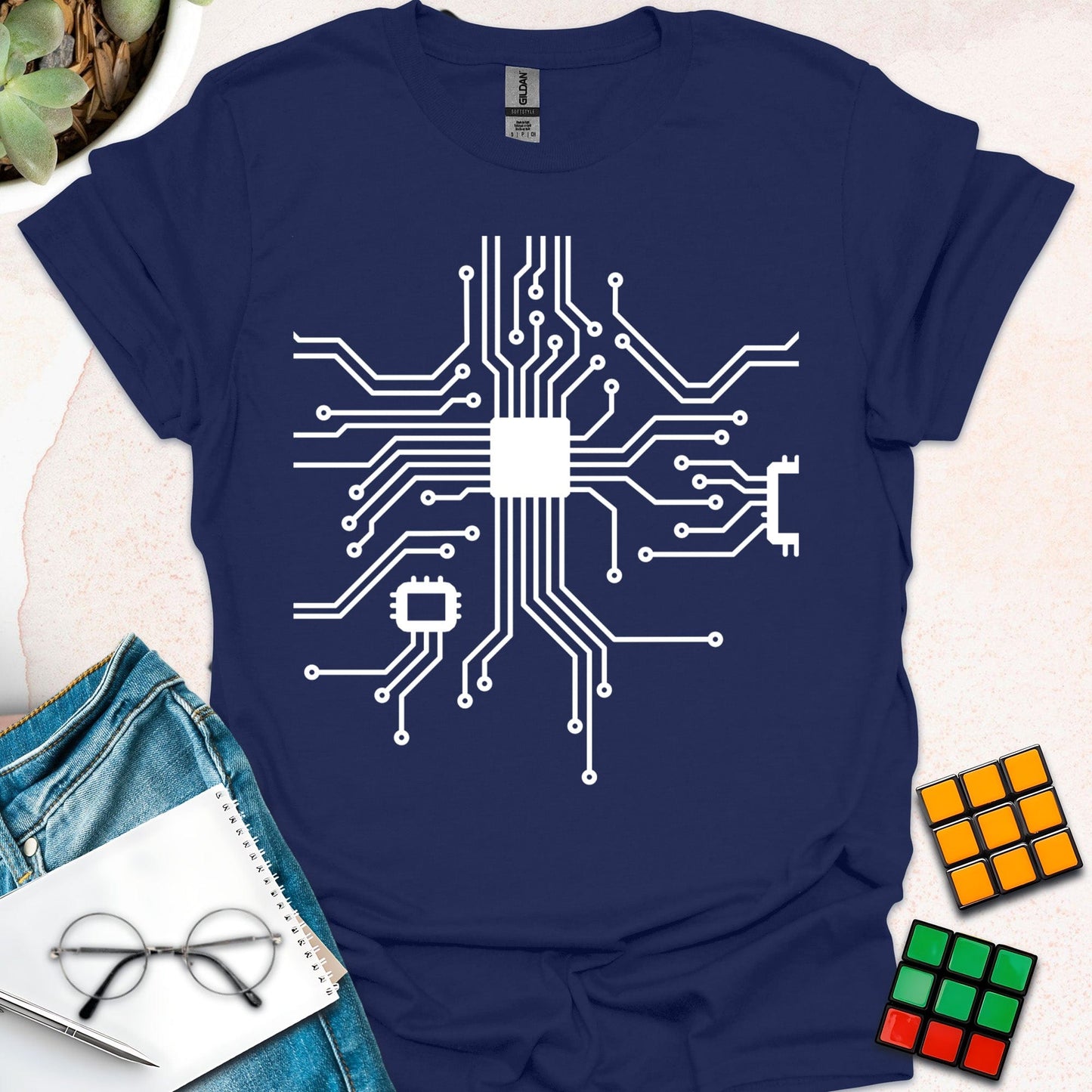 Wired for Innovation: Circuitry of Tech T-Shirt