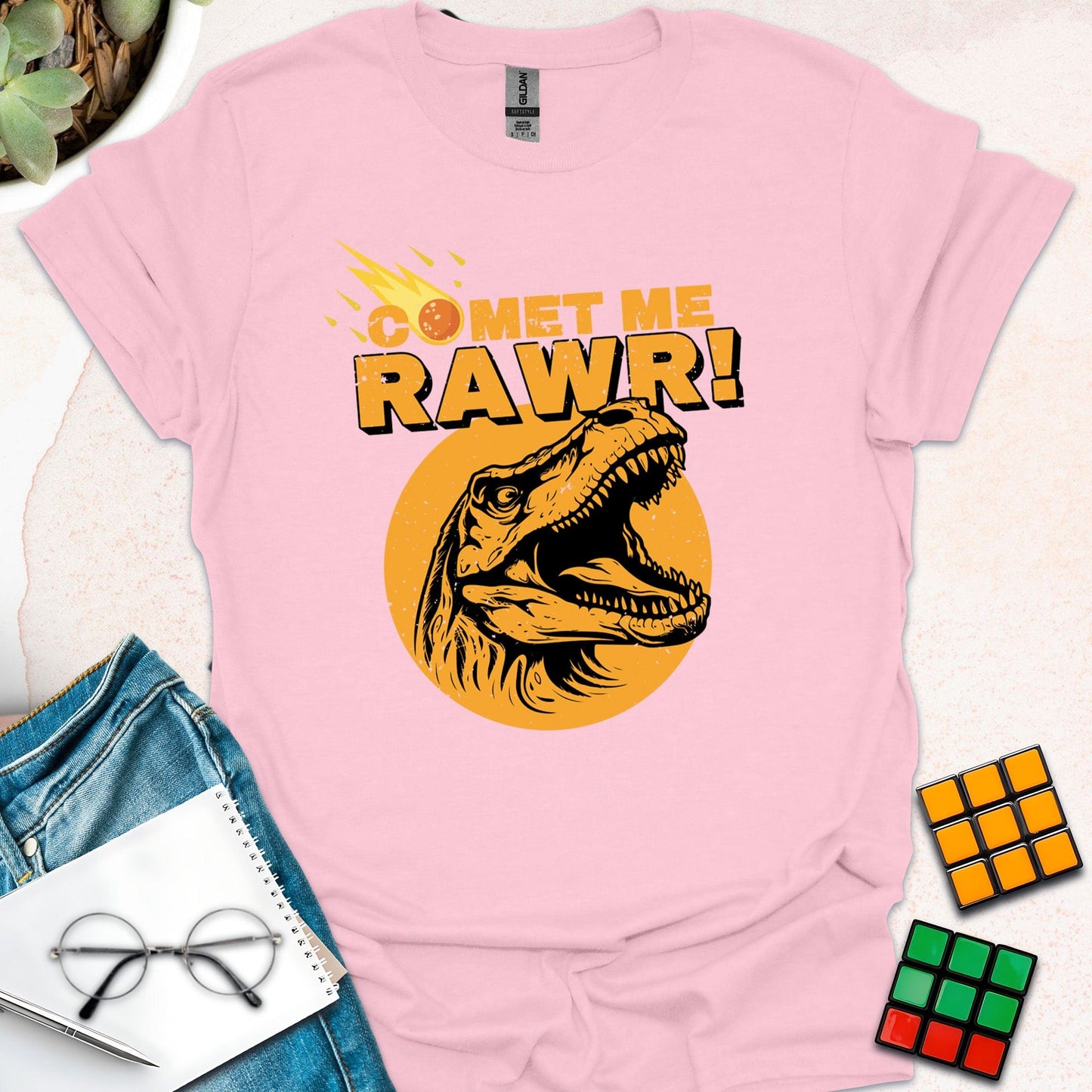 Comet Me Rawr! – Funny Dinosaur T-Shirt