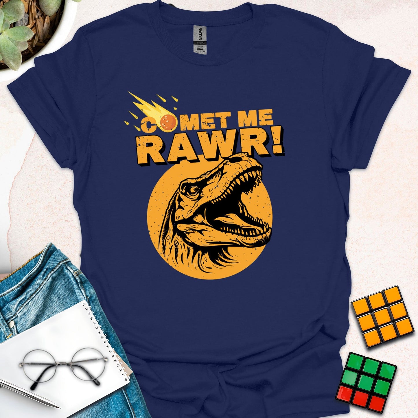 Comet Me Rawr! – Funny Dinosaur T-Shirt