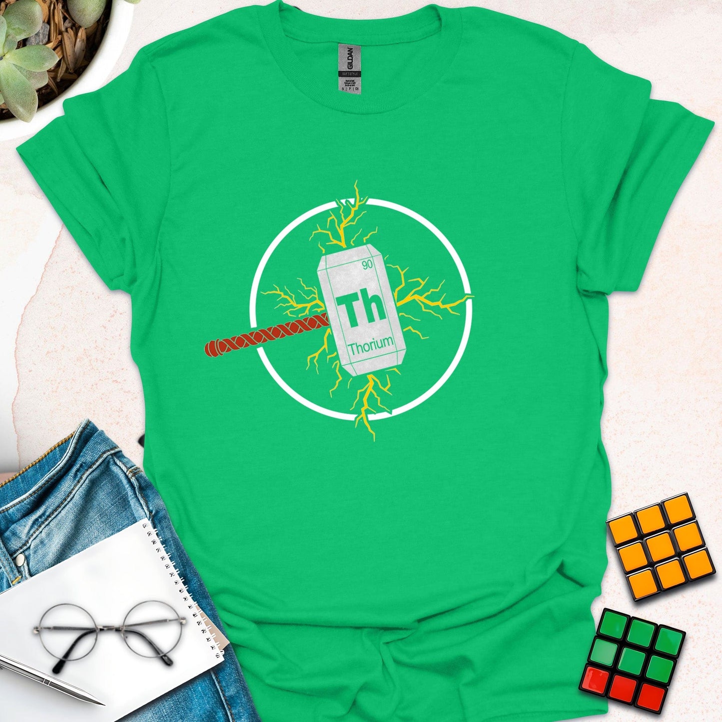 Thorium Hammer – Chemistry Superhero T-Shirt