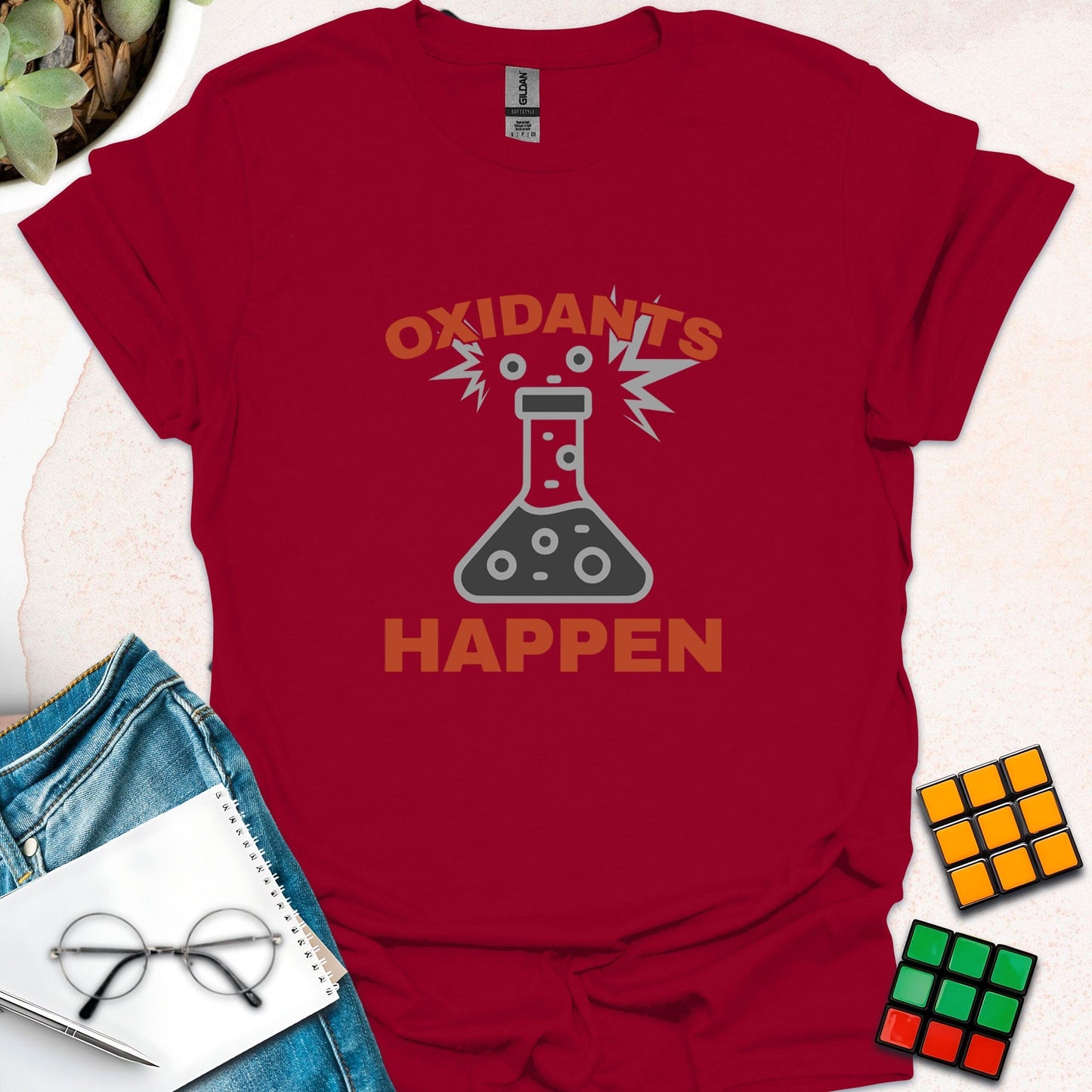 Oxidants Happen – Chemistry Humor T-Shirt