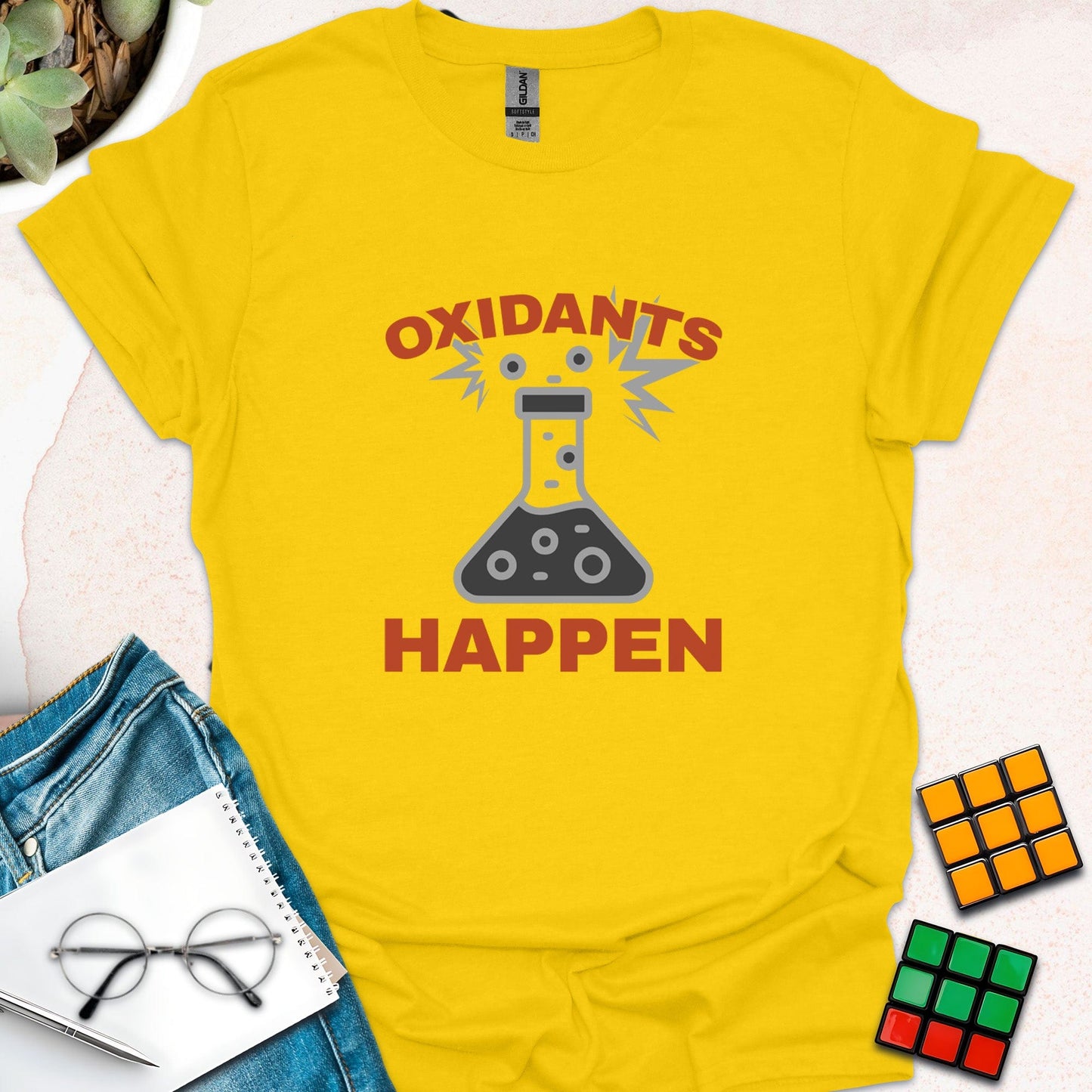 Oxidants Happen – Chemistry Humor T-Shirt