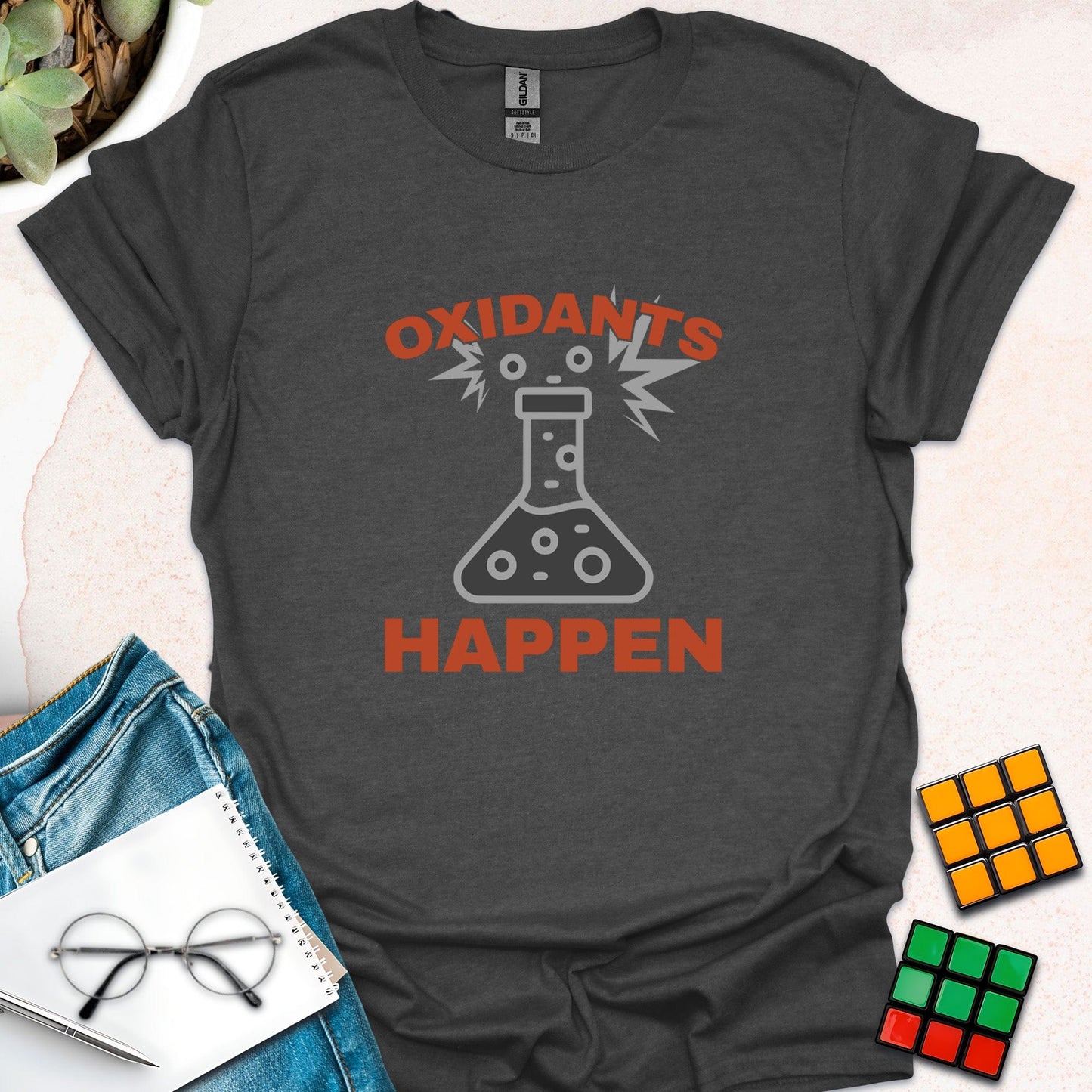 Oxidants Happen – Chemistry Humor T-Shirt