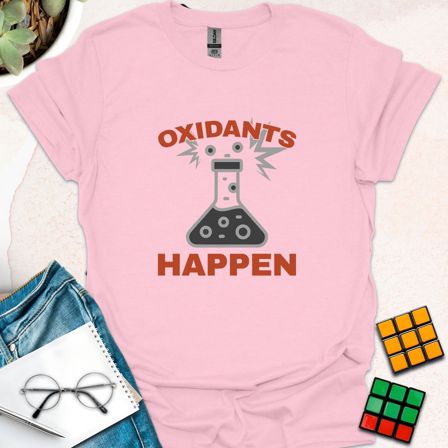 Oxidants Happen – Chemistry Humor T-Shirt