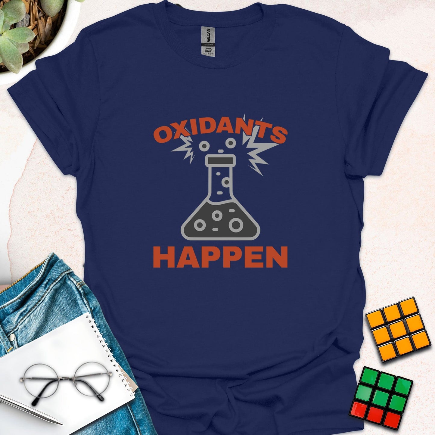 Oxidants Happen – Chemistry Humor T-Shirt