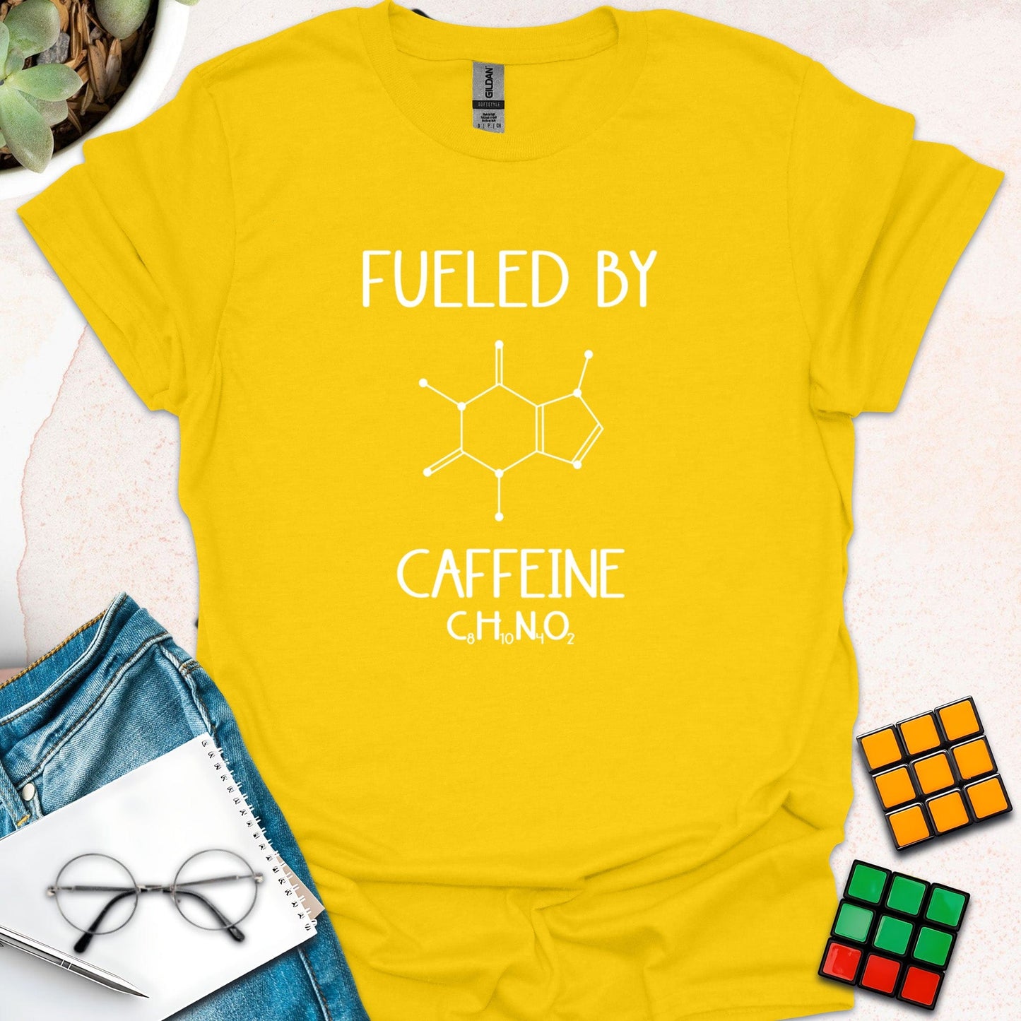 Fueled by Caffeine – Chemistry of Coffee T-Shirt