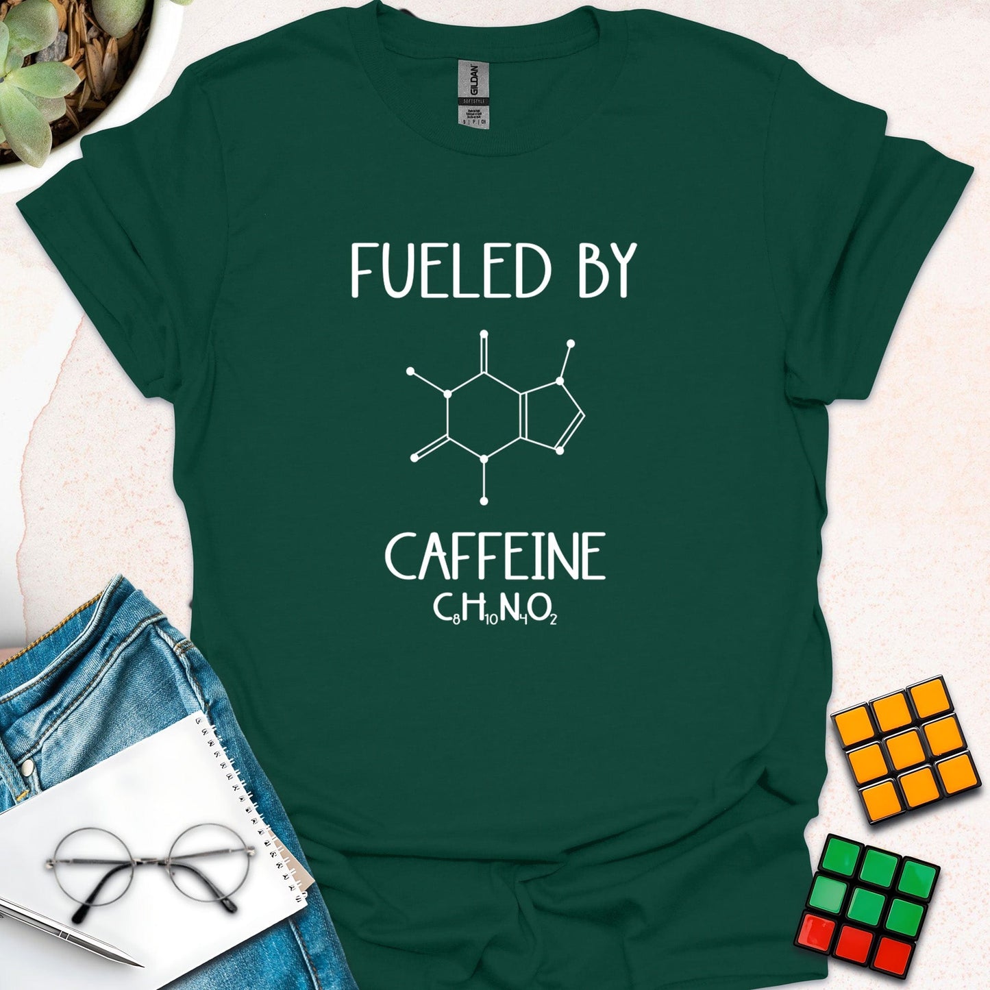 Fueled by Caffeine – Chemistry of Coffee T-Shirt