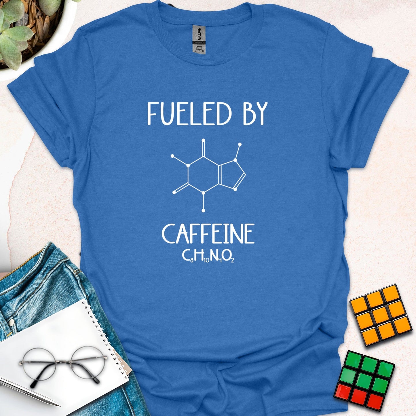 Fueled by Caffeine – Chemistry of Coffee T-Shirt