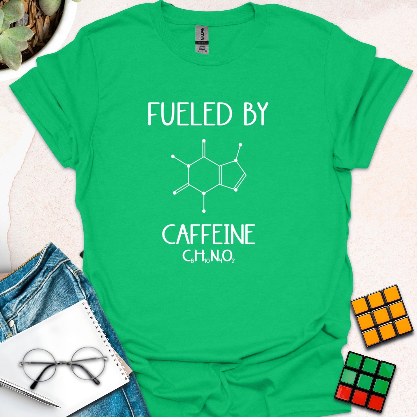 Fueled by Caffeine – Chemistry of Coffee T-Shirt