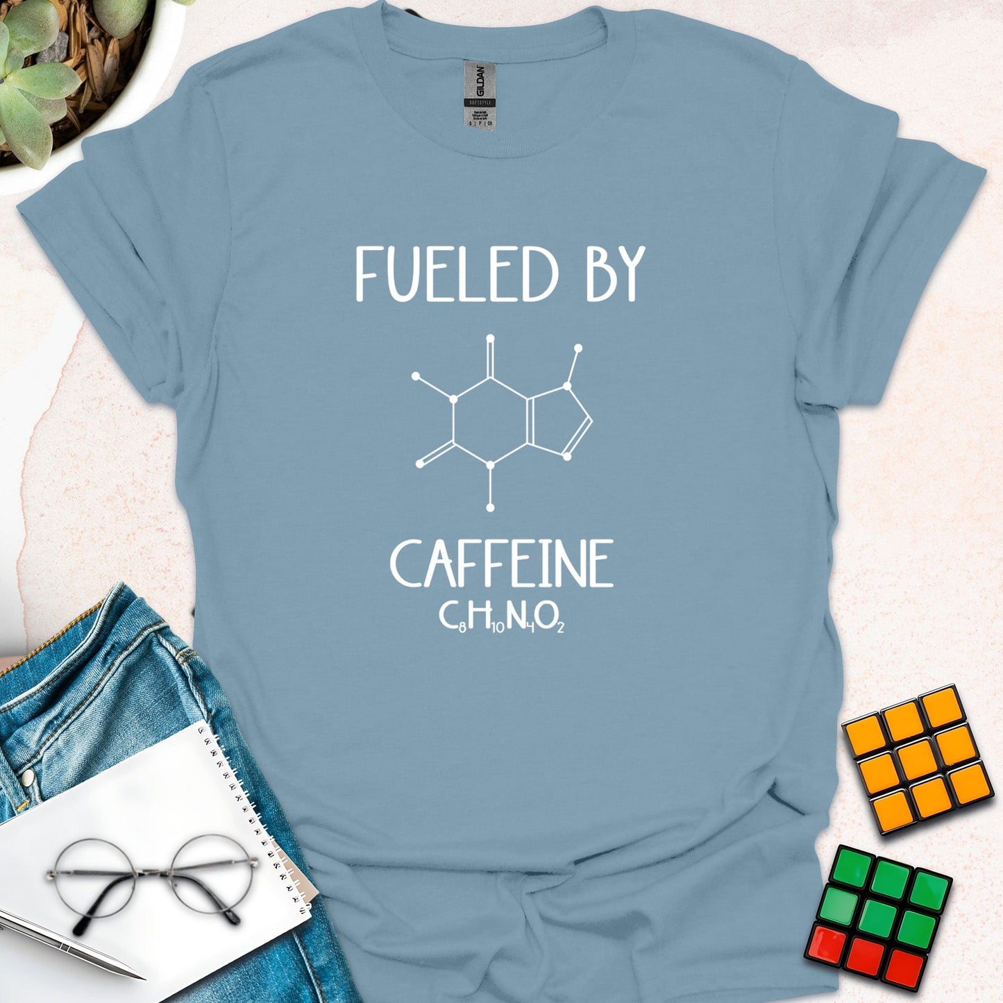 Fueled by Caffeine – Chemistry of Coffee T-Shirt