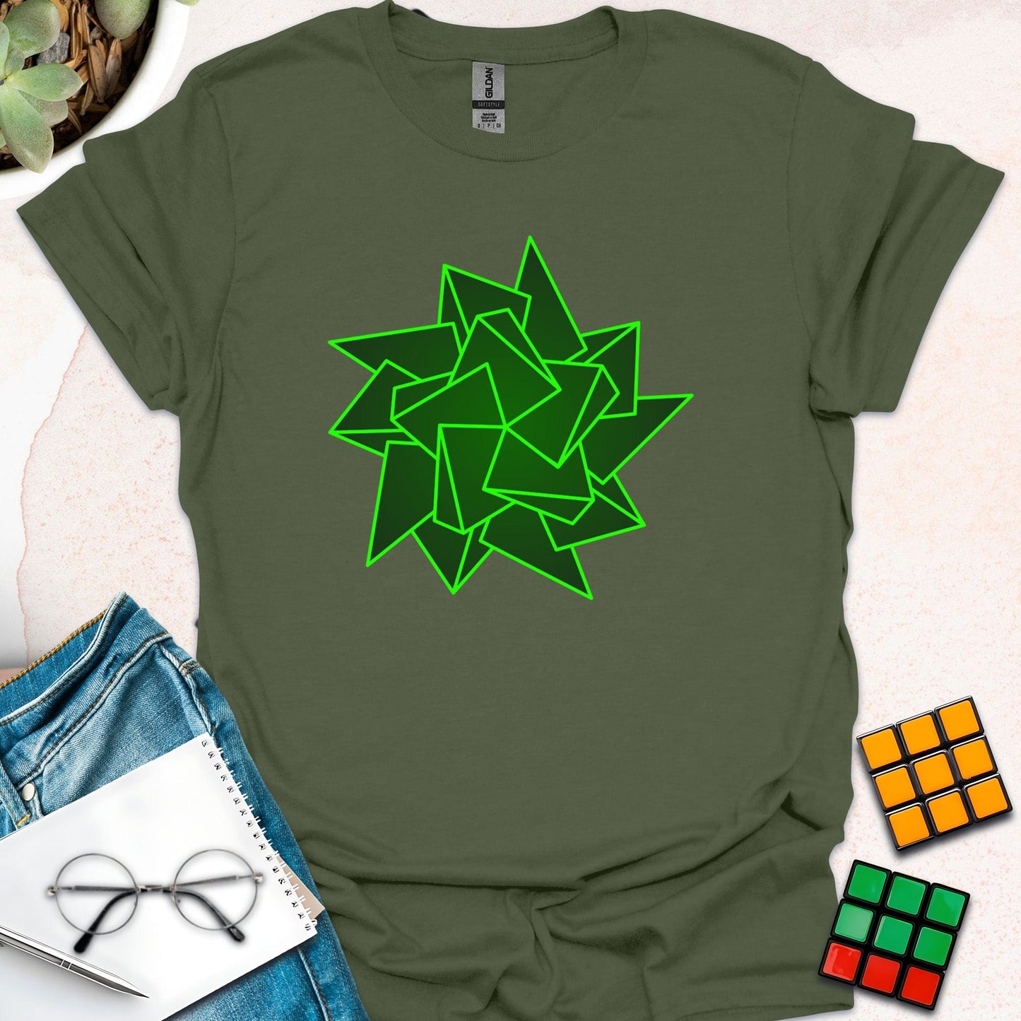 Geometric Starburst T-shirt