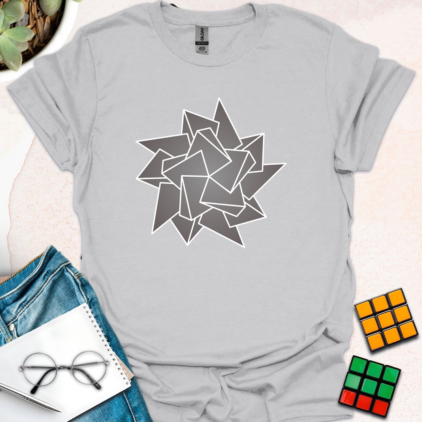 Geometric Starburst T-shirt