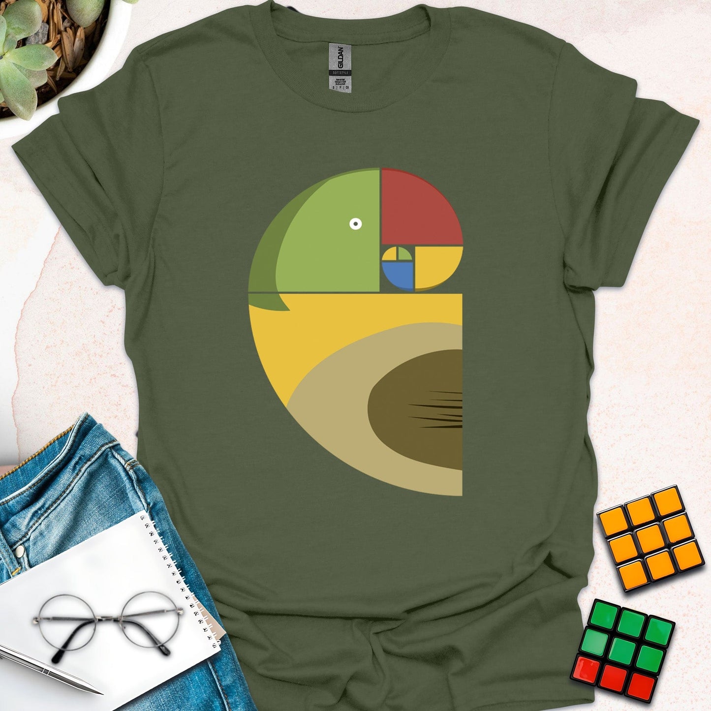 Fibonacci Parrot T-shirt