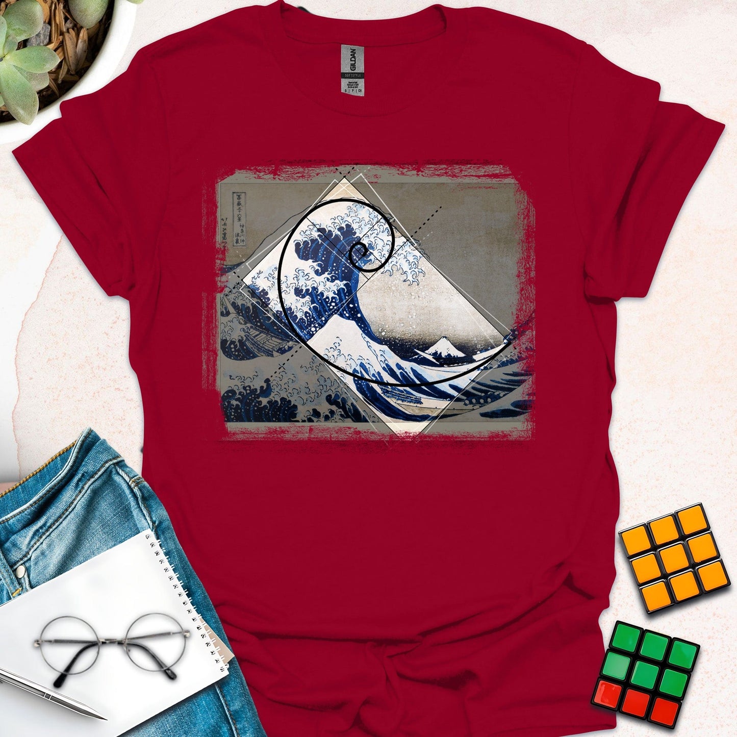 Fibonacci Hokusai - Another Wave T-shirt