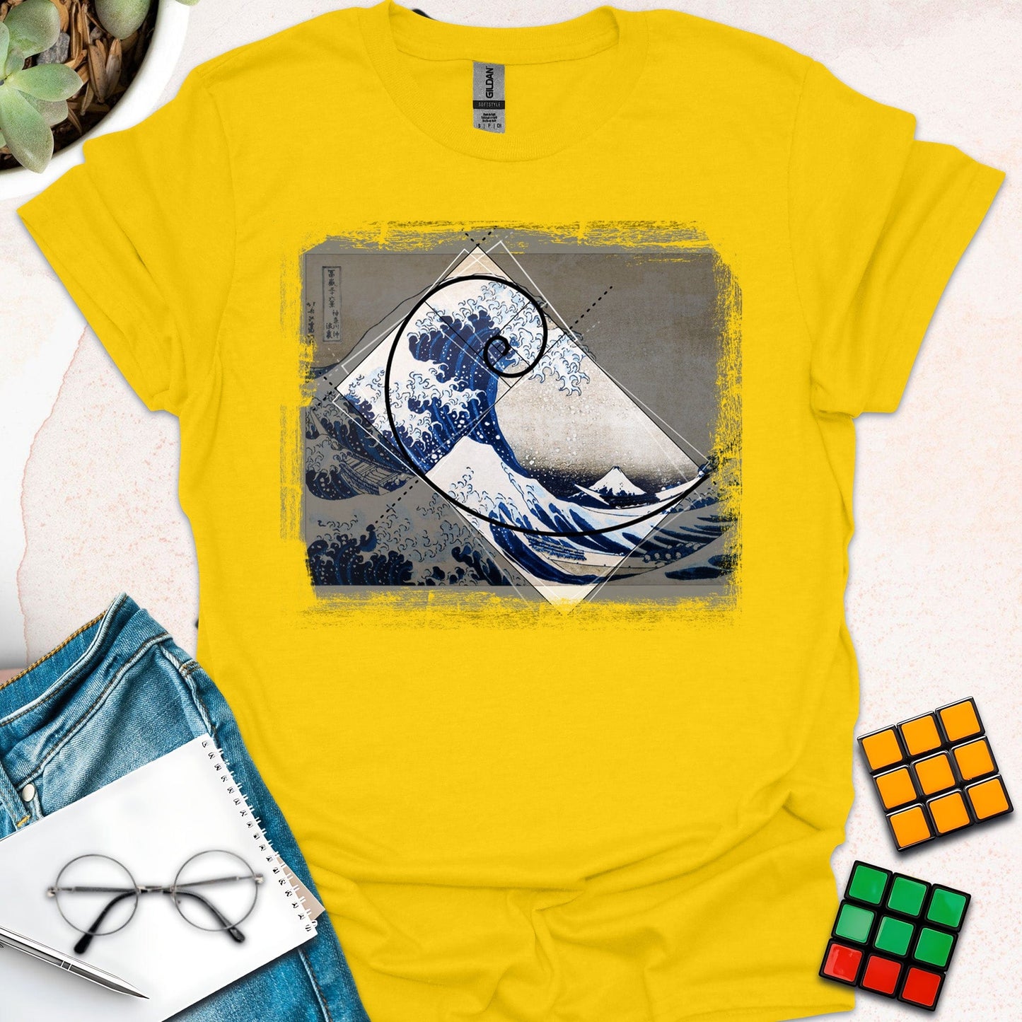 Fibonacci Hokusai - Another Wave T-shirt