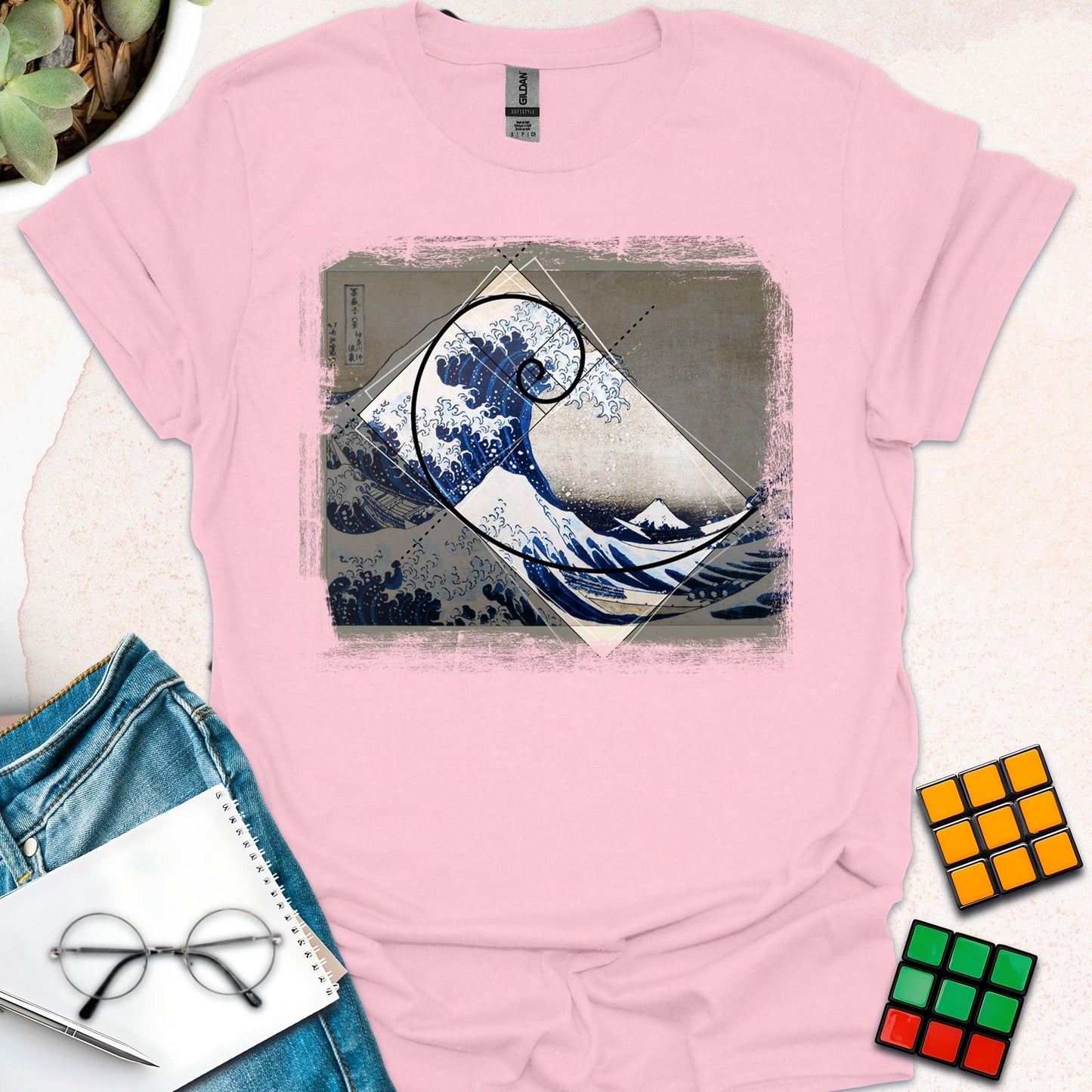 Fibonacci Hokusai - Another Wave T-shirt